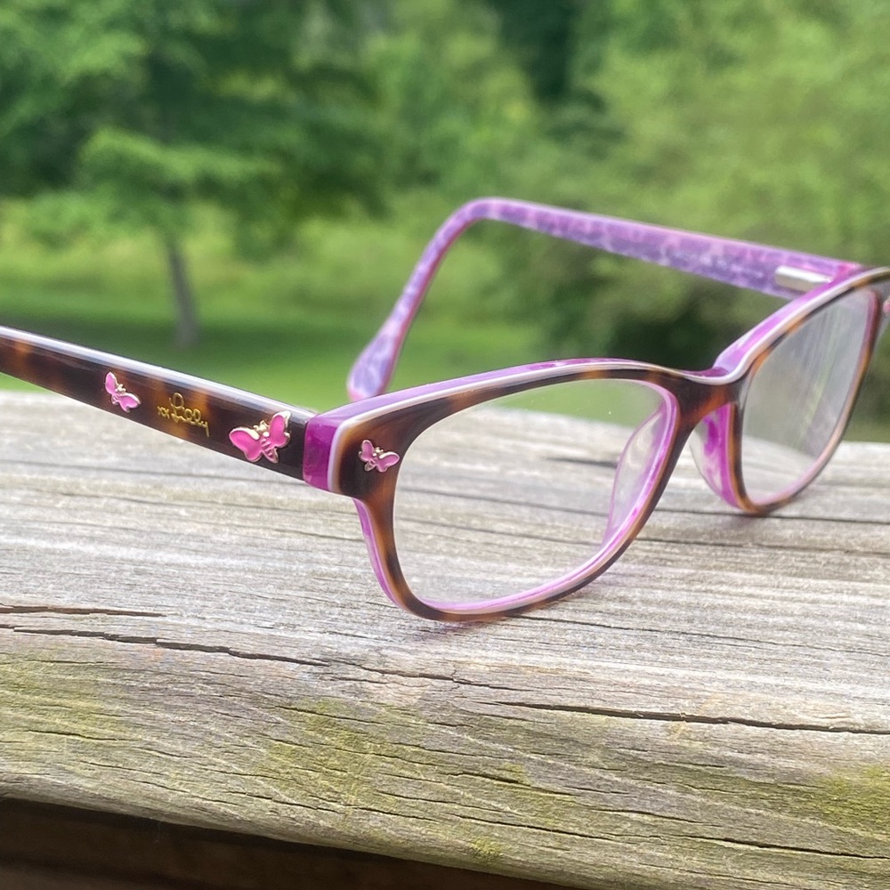 Lilly Pulitzer kids or small woman glasses frames Sandrine Fuschia 48[]15 125